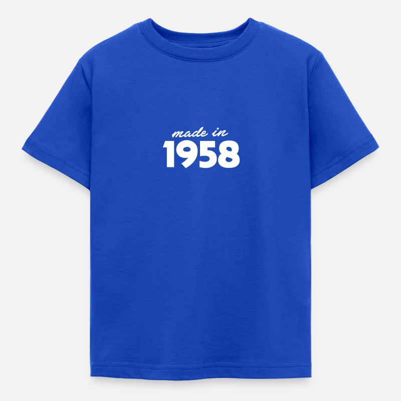 Baujahr 1958 - Kinder T-Shirt - Royalblau