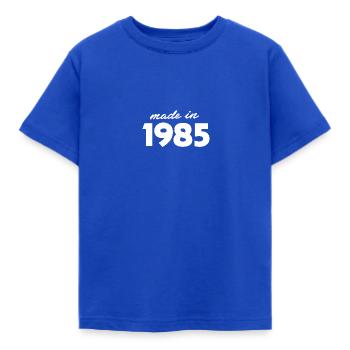 Baujahr 1985 - Kinder T-Shirt - Royalblau - Vorne - AI Model Kid Female (0cm)