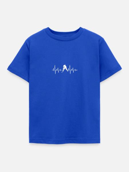 HOCKEY KARDIOGRAMM - Kinder T-Shirt - Royalblau
