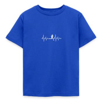 LAUFENDES KARDIOGRAMM - Kinder T-Shirt - Royalblau - Vorne - AI Model Kid Female (0cm)