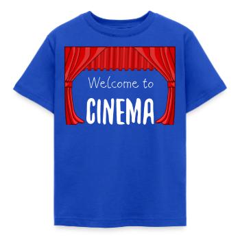 cinema - Kids' T-Shirt - royal blue - Front - AI Model Kid Female (0cm)