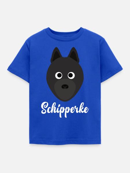 Schipperke - Kinder T-Shirt - Royalblau