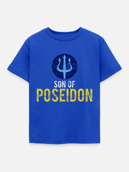 Poseidon - Kinder T-Shirt - Royalblau