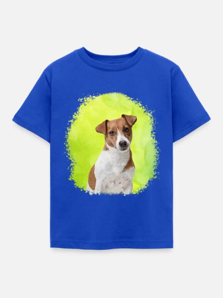 jack russell - Kinder T-Shirt - Royalblau