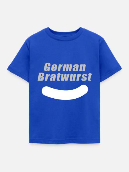 Deutsch Bratwurst - Kinder T-Shirt - Royalblau