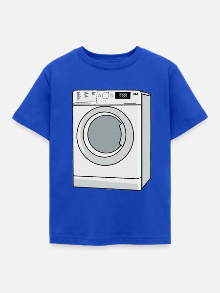 Waschmaschine - Kinder T-Shirt - Royalblau