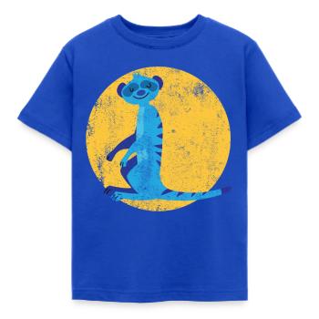 Erdmännchen Tier - Kinder T-Shirt - Royalblau - Vorne - AI Model Kid Female (0cm)
