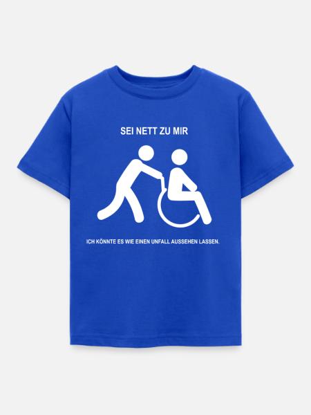 PFLEGER KRANKENPFLEGER SOZIAL ROLLSTUHL GESCHENK - Kinder T-Shirt - Royalblau