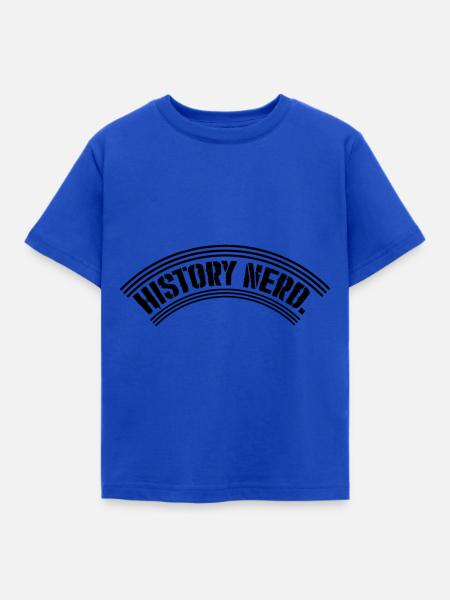 Geschichte - Kinder T-Shirt - Royalblau
