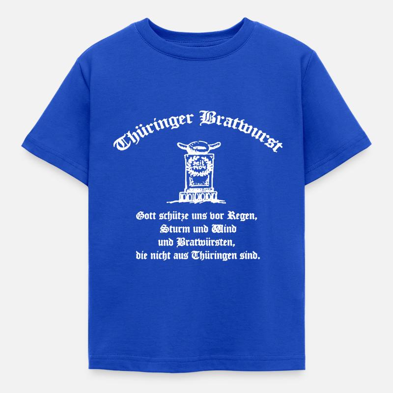 Thüringer Bratwurst Thüringen Wurst DDR Geschenk - Kinder T-Shirt - Royalblau