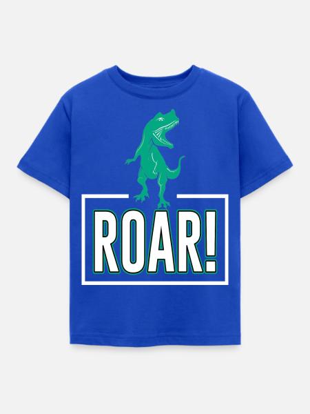 Roar Dinosaurier - Kinder T-Shirt - Royalblau