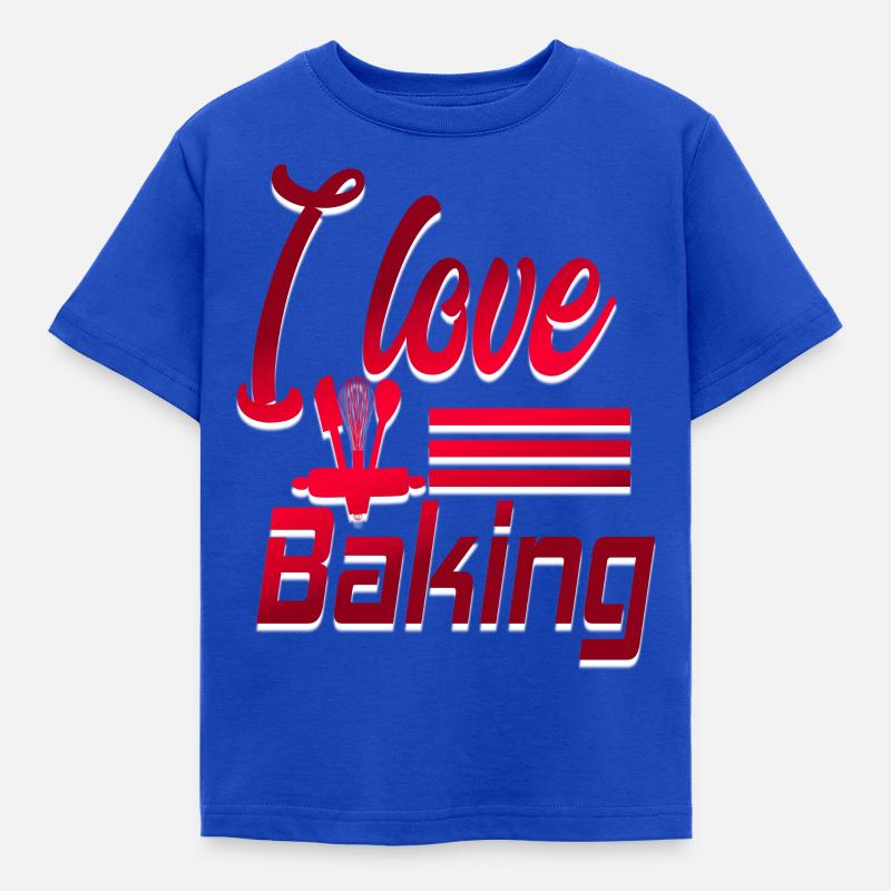 Baking Cake Baking Baking Cake - Kids' T-Shirt - royal blue
