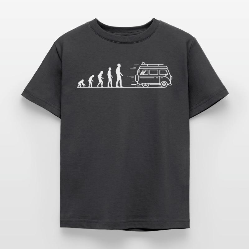 Die Camping Evolution Kinder T-Shirt