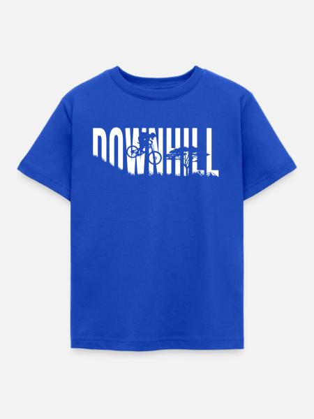 Downhill - Kinder T-Shirt - Royalblau