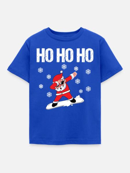 Dabbing Santa Weihnachtsmann - Kinder T-Shirt - Royalblau