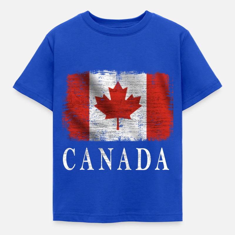 Canada, drapeau du Canada - T-shirt Enfant - bleu royal