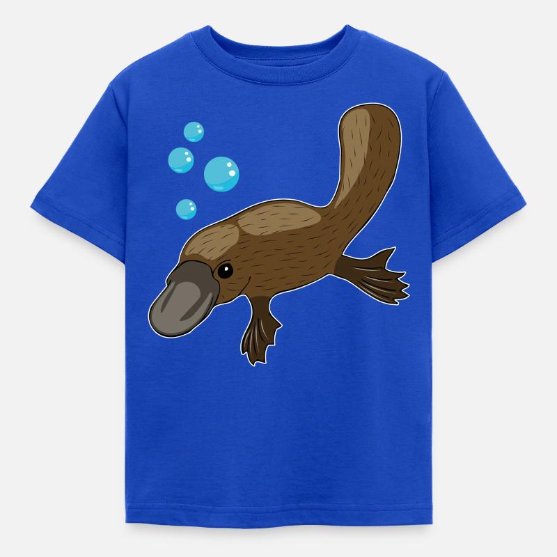 Schnabeltier Lustig Säugetiere Geschenkidee - Kinder T-Shirt - Royalblau