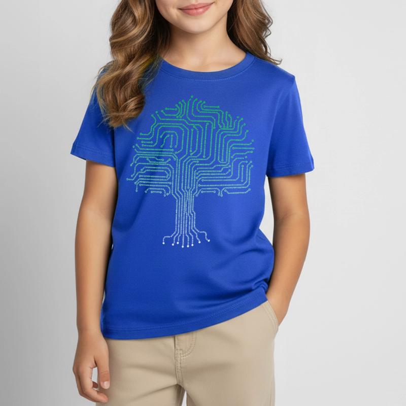Binary tree computer nerd geek computer scientist Kids' T-Shirt