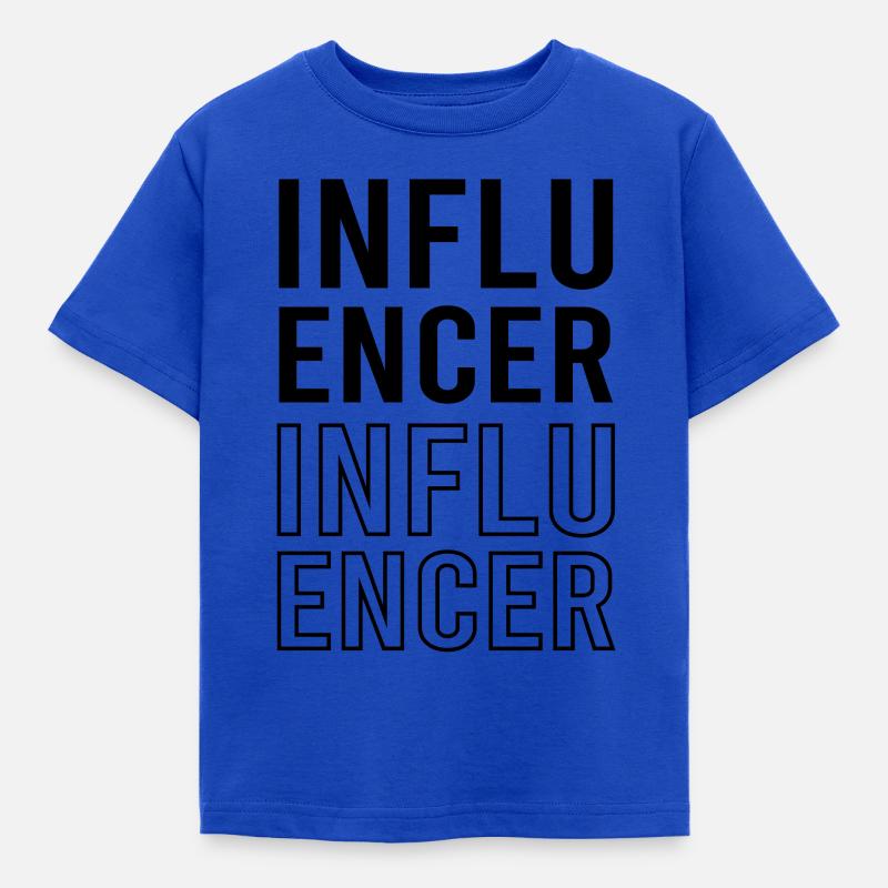 influencer influence - Kinder T-Shirt - Royalblau