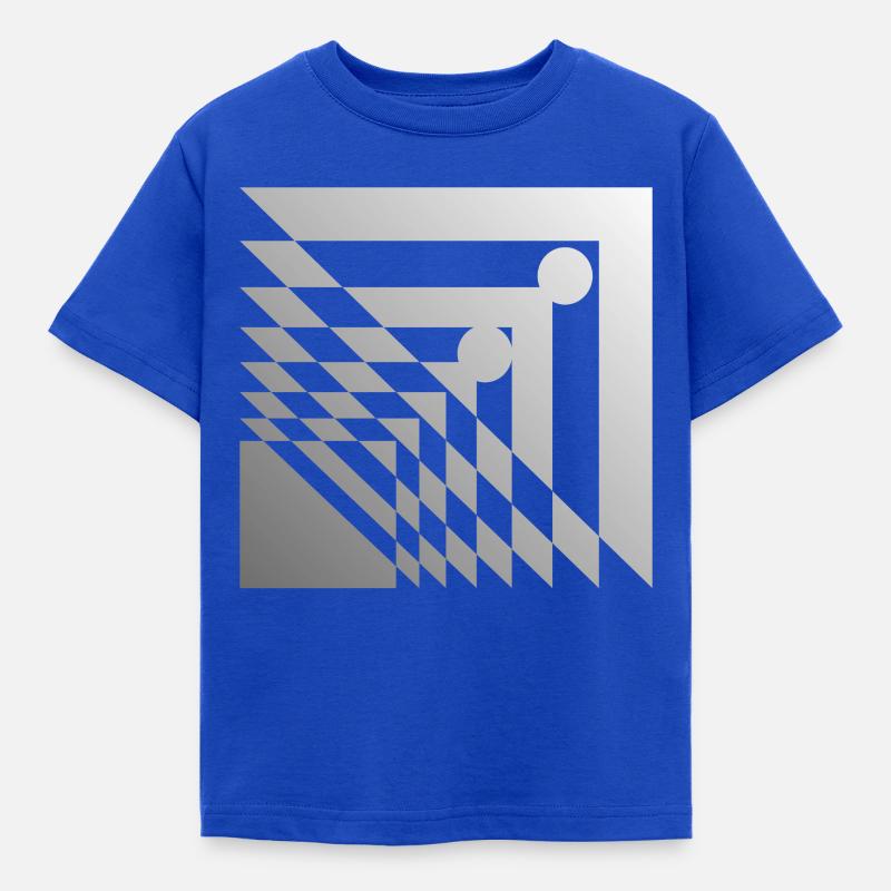 geometric pattern - Kids' T-Shirt - royal blue