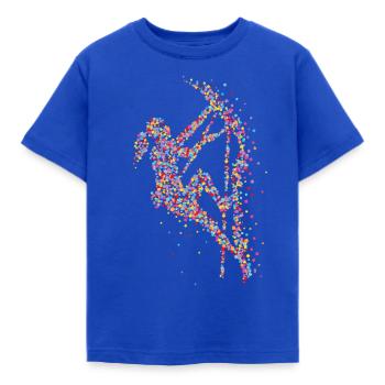 Klettern Bouldern Kletterer Kletterwand - Kinder T-Shirt - Royalblau - Vorne - AI Model Kid Female (0cm)