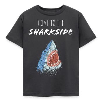 Grosser Weisser Hai Haifisch Wale Shark - Kinder T-Shirt - Dunkelgrau - Vorne - AI Model Kid Female (0cm)