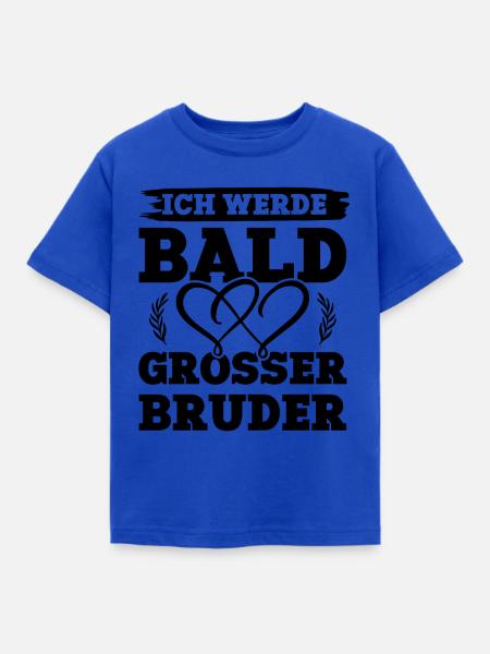 Ich werde grosser Bruder - Kinder T-Shirt - Royalblau