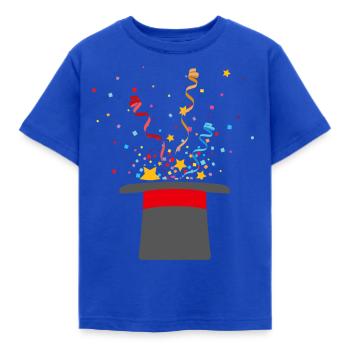 Zauberhut Straßenmagier Zauberkünstler Zauberer - Kinder T-Shirt - Royalblau - Vorne - AI Model Kid Female (0cm)