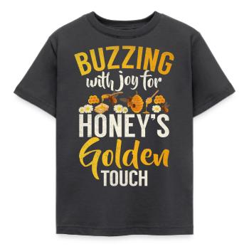 Bee Gifts - Kinder T-Shirt - Dunkelgrau - Vorne - AI Model Kid Female (0cm)