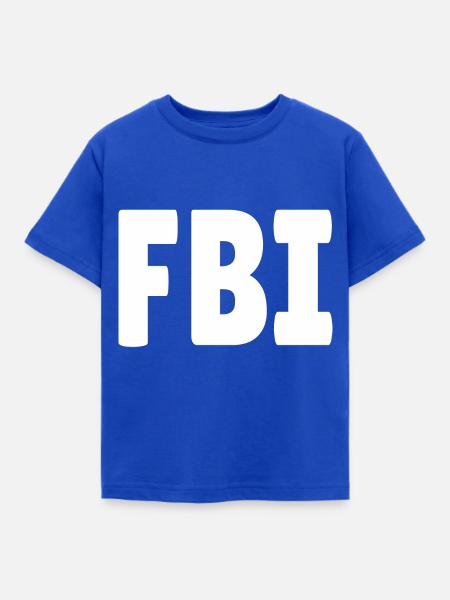 FBI - Kinder T-Shirt - Royalblau