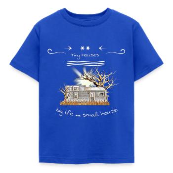 Tiny Houses - Tiny House - Tiny House - Kids' T-Shirt - royal blue - Front - AI Model Kid Female (0cm)