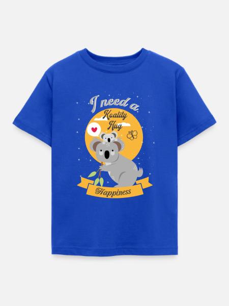 Niedliches Koala Design - Kinder T-Shirt - Royalblau