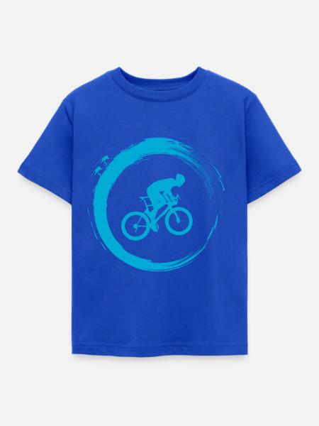 Rennrad - Kinder T-Shirt - Royalblau
