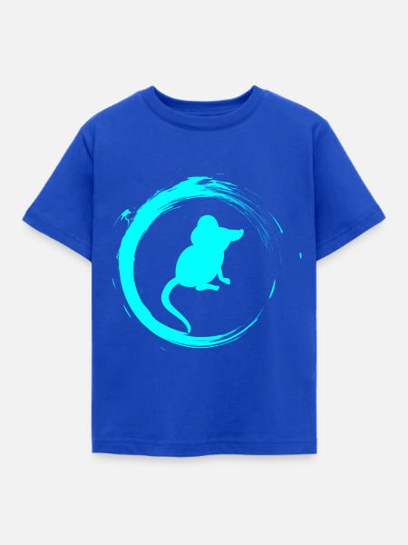 Maus - Kinder T-Shirt - Royalblau