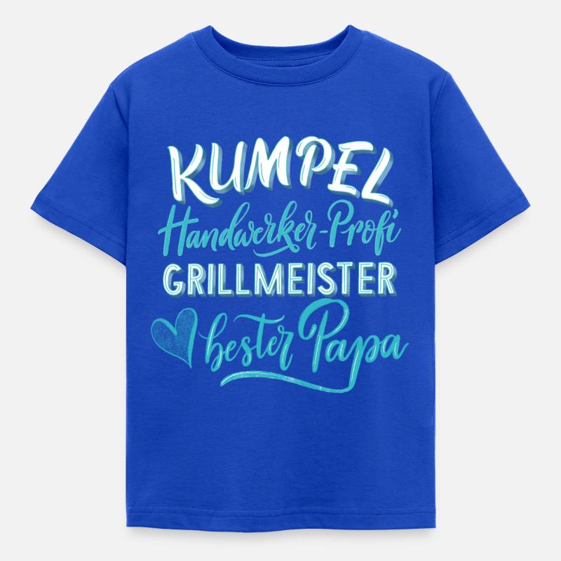 Bester Papa - Kinder T-Shirt - Royalblau
