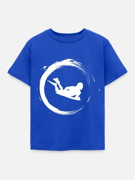 Bodyboarding - Kinder T-Shirt - Royalblau