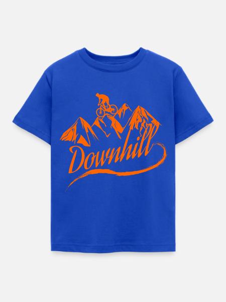 Downhill - Kinder T-Shirt - Royalblau
