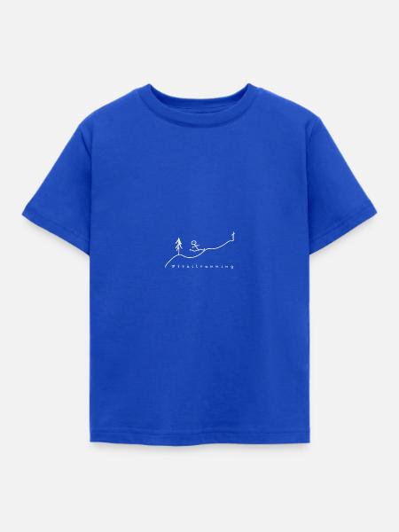 Trailrunning - Kinder T-Shirt - Royalblau