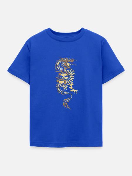 Asian Dragon - Kinder T-Shirt - Royalblau