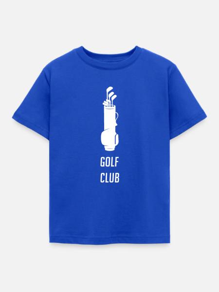 Golf Tasche - Golf Club - Kinder T-Shirt - Royalblau