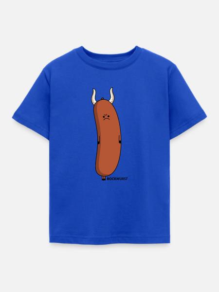 Lustige Bockwurst- Bock - Kinder T-Shirt - Royalblau