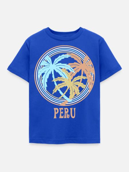 Peru - Kinder T-Shirt - Royalblau
