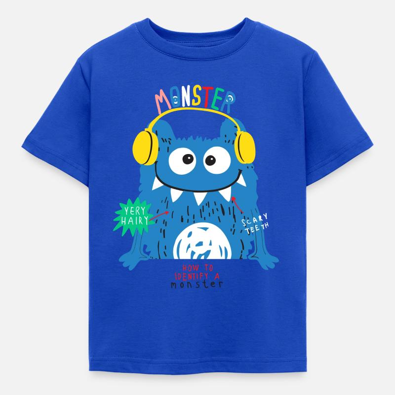 Comment identifier un monstre - T-shirt Enfant - bleu royal