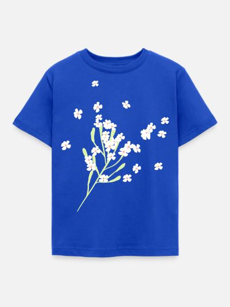 Blume bluhen - Kinder T-Shirt - Royalblau