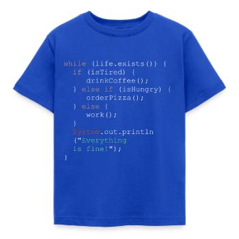 Programmation, programmeur et code de programme - T-shirt Enfant - bleu royal - Devant - AI Model Kid Female (0cm)