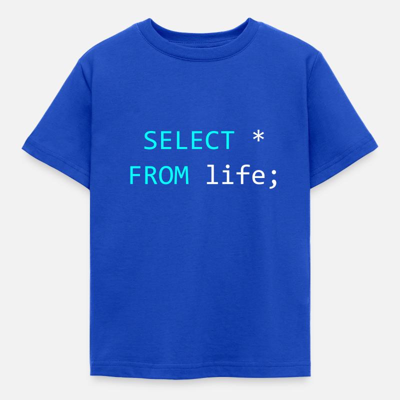 Geschenkidee für SQL-Coder - Kinder T-Shirt - Royalblau