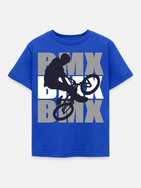 BMX Bike - Kinder T-Shirt - Royalblau