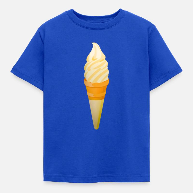 Eis Eiscreme Eiskrem Eiswaffel Softeis Softice - Kinder T-Shirt - Royalblau