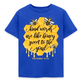 Christliches Bibel Zitat - Kinder T-Shirt - Royalblau - Vorne - AI Model Kid Female (0cm)