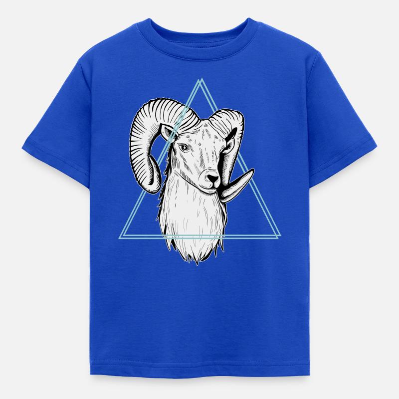 Widder - Kinder T-Shirt - Royalblau